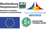 Hansestadt Rostock, Mecklenburg-Vorpommern - Ministerium für Soziales, Integration und Gleichstellung, Europäische Union / Europäischer Sozialfonds, Deutscher Fußball-Bund