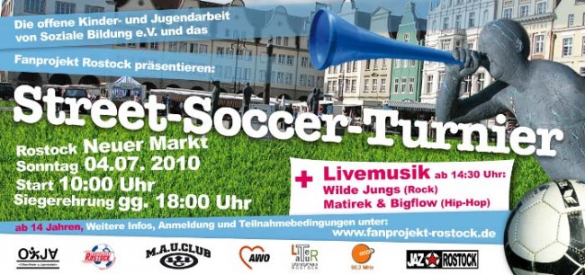 Flyer Streetsoccer-Turnier 2010 Vorderseite